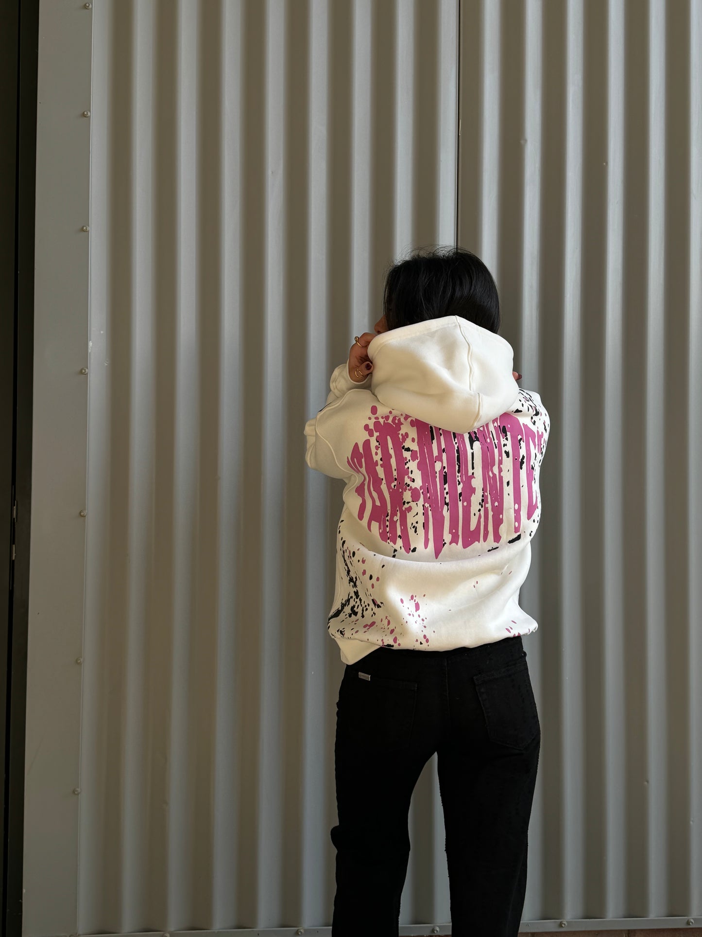 Far Niente White Hoodie