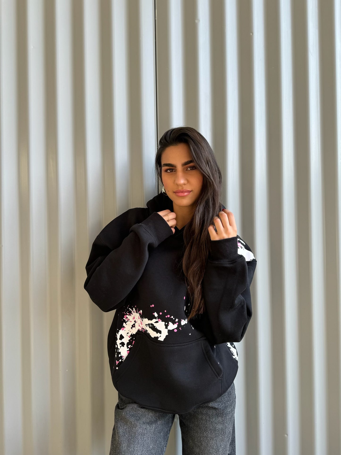 Far Neinte Black Hoodie